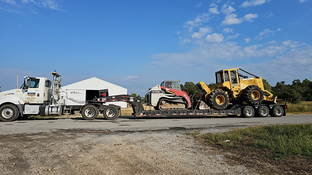 lowboy hauling southern IL